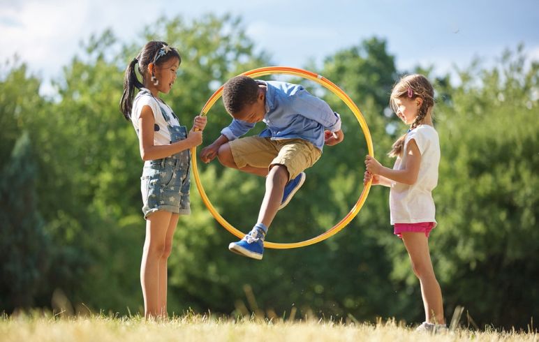 Kids Hula Hooping